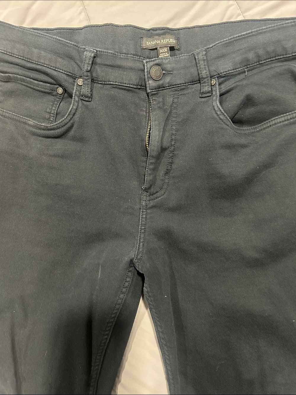 Banana Republic Navy Straight-Leg Jeans